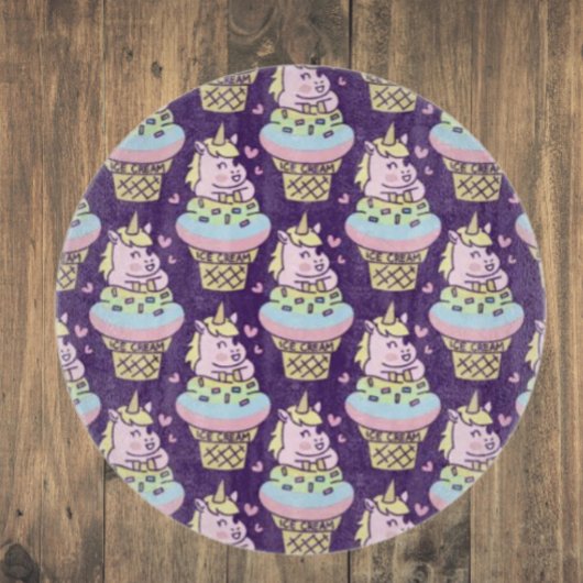 Sweet Pride Unicorn Glas Cutting Board Schneidebrett