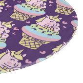 Sweet Pride Unicorn Glas Cutting Board Schneidebrett (Ecke)