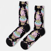 Sweet Pride Unicorn Ice Cream Socken (Linkes Detail)
