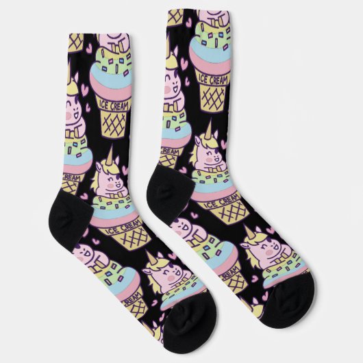 Sweet Pride Unicorn Ice Cream Socken (Rechts)