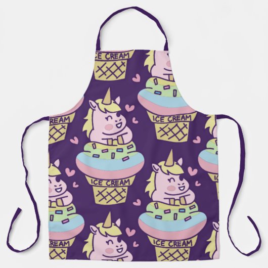 Sweet Pride Unicorn Schürze (Vorderseite)