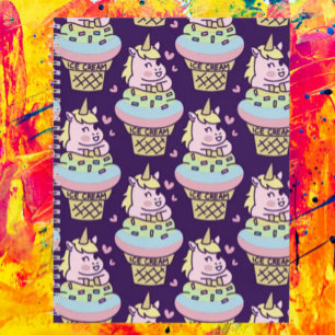 Sweet Pride Unicorn Spiral Notebook Notizblock