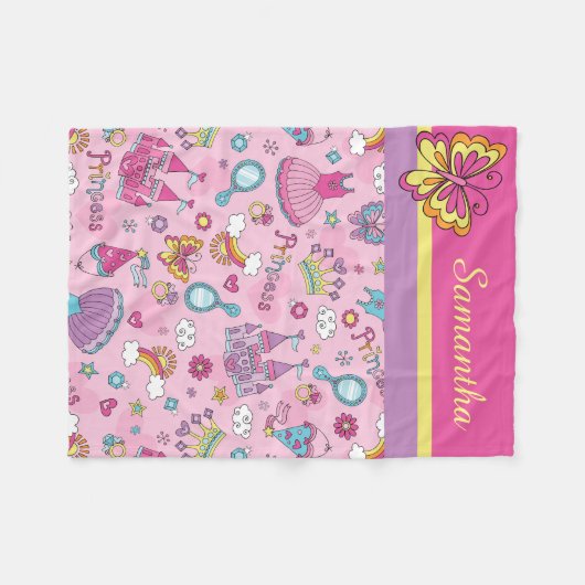 Sweet Princess Fleece Blanket (Vorderseite (Horizontal))