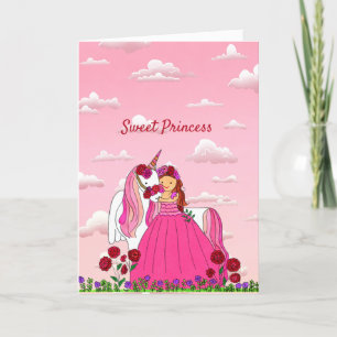 Sweet Princess Grußkarte Dankeskarte