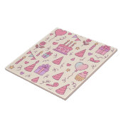 Sweet Princess Party Celebration Pattern Fliese (Seite)