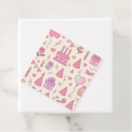 Sweet Princess Party Celebration Pattern Geschenkanhänger