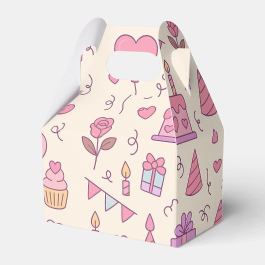 Sweet Princess Party Celebration Pattern Geschenkschachtel (Vorderseite)