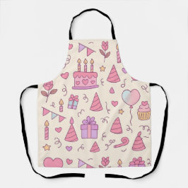 Sweet Princess Party Celebration Pattern Schürze