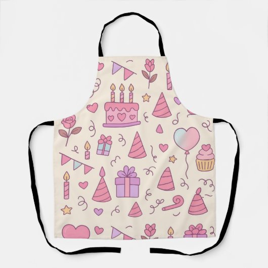 Sweet Princess Party Celebration Pattern Schürze (Vorderseite)