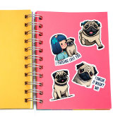 Sweet Pug Stickers Set Aufkleber