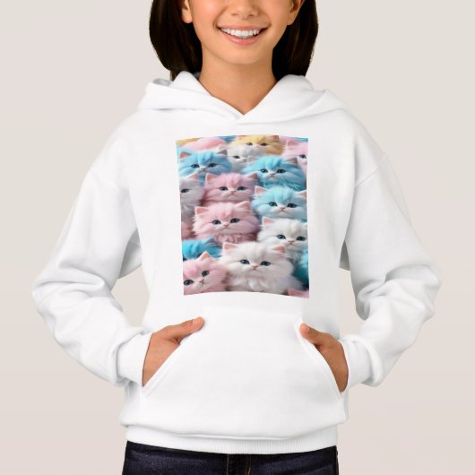 SWEET PULL CATS FOR KIDS HOODIE (Vorderseite)