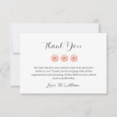 Sweet Pumpkin Baby Dusche Dankeskarte (Vorderseite)