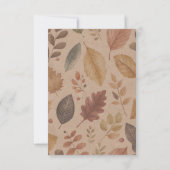 Sweet Pumpkin Fall Baby Dusche Dankeskarte (Rückseite)