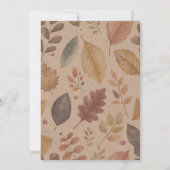 Sweet Pumpkin Fall Baby Dusche Einladung (Rückseite)