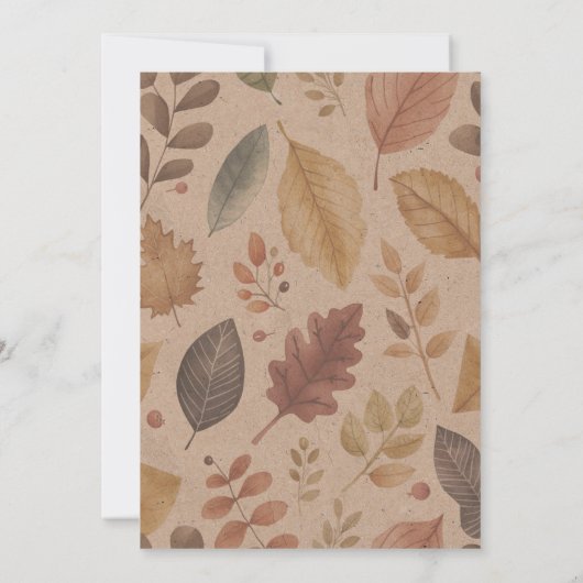 Sweet Pumpkin Fall Baby Dusche Einladung (Rückseite)