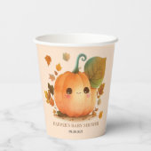 Sweet Pumpkin Fall Baby Dusche Pappbecher (Rückseite)