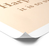 Sweet Pumpkin Fall Baby Dusche Poster (Ecke)