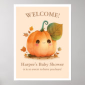 Sweet Pumpkin Fall Baby Dusche Poster (Vorne)