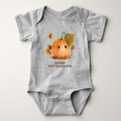 Sweet Pumpkin Fall Baby Dusche Strampler (Vorderseite)