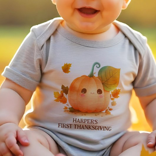 Sweet Pumpkin Fall Baby Dusche Strampler