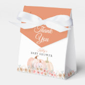 Sweet Pumpkin Floral Baby Dusche Geschenkschachtel (Vorderseite)