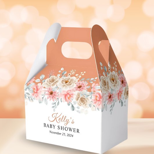 Sweet Pumpkin Floral Baby Dusche Geschenkschachtel