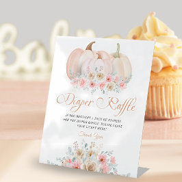 Sweet Pumpkin Floral Baby Dusche Windel Windeln Ra Sockelschild