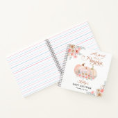 Sweet Pumpkin Floral Baby Showbook Notizblock (Innenseite)