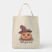 Sweet Pumpkin Magic – Large Halloween Tote Bag Tragetasche (Rückseite)