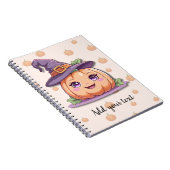 Sweet Pumpkin Magic – Personalized Halloween Noteb Notizblock (Rechte Seite)