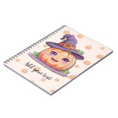 Sweet Pumpkin Magic – Personalized Halloween Noteb Notizblock (Linke Seite)