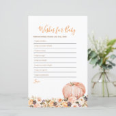 Sweet Pumpkin Rustikale Blumenwünsche für Baby (Stehend Vorderseite)