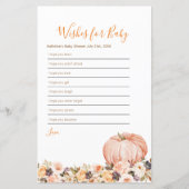 Sweet Pumpkin Rustikale Blumenwünsche für Baby (Vorderseite)