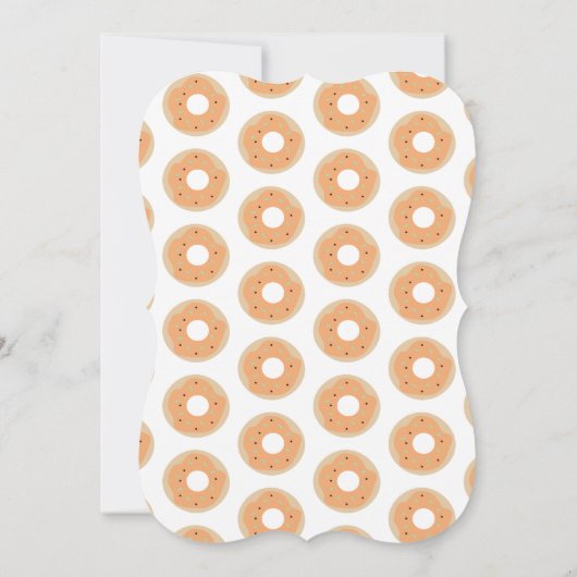 Sweet Pumpkin Sprinkle Donut Birthday Einladung (Rückseite)