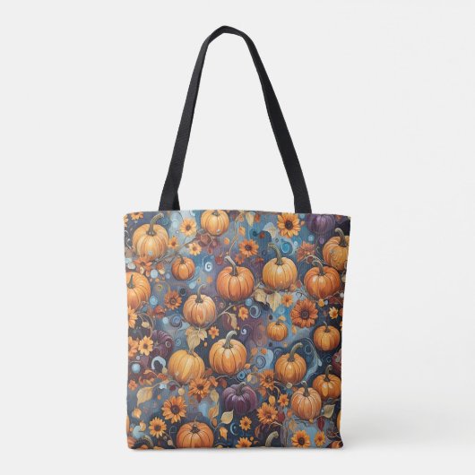 Sweet Pumpkins Fall Pattern Tasche (Rückseite)