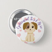 Sweet Puppy Button (Vorne & Hinten)