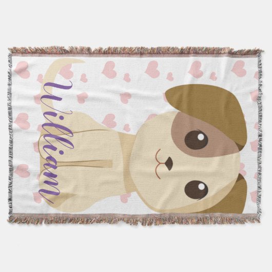 Sweet Puppy Decke (Vorderseite)