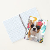 Sweet Puppy Gemustert Notebook - Personalisiert Notizblock (Innenseite)
