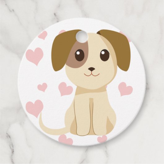 Sweet Puppy Geschenkanhänger (Vorderseite)