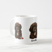 Sweet Puppy Liebe Design von HavaHug Kaffeetasse (Vorderseite Links)