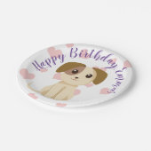 Sweet Puppy Pappteller (Schrägansicht)