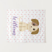 Sweet Puppy Wandteppich (Vorderseite (Horizontal))