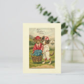 Sweet Pups Beste Geburtstagswünsche Postkarte (Stehend Vorderseite)