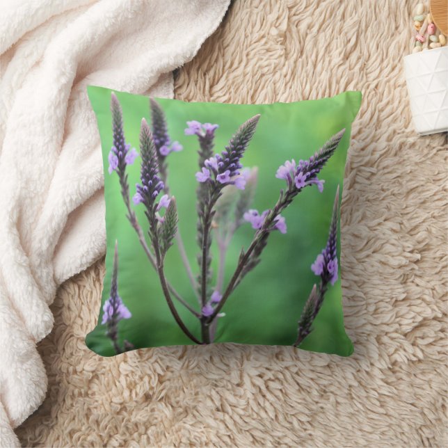 Sweet Purple Vervain Flower   Kissen (Decke)