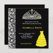 Sweet Quinceanera Einladung (Vorne/Hinten)