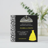 Sweet Quinceanera Einladung (Stehend Vorderseite)