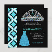 Sweet Quinceanera Einladung (Vorne/Hinten)