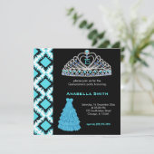 Sweet Quinceanera Einladung (Stehend Vorderseite)