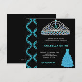 Sweet Quinceanera Einladung (Vorne/Hinten)