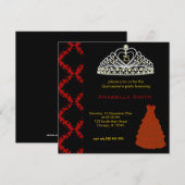 Sweet Quinceanera Einladung (Vorne/Hinten)